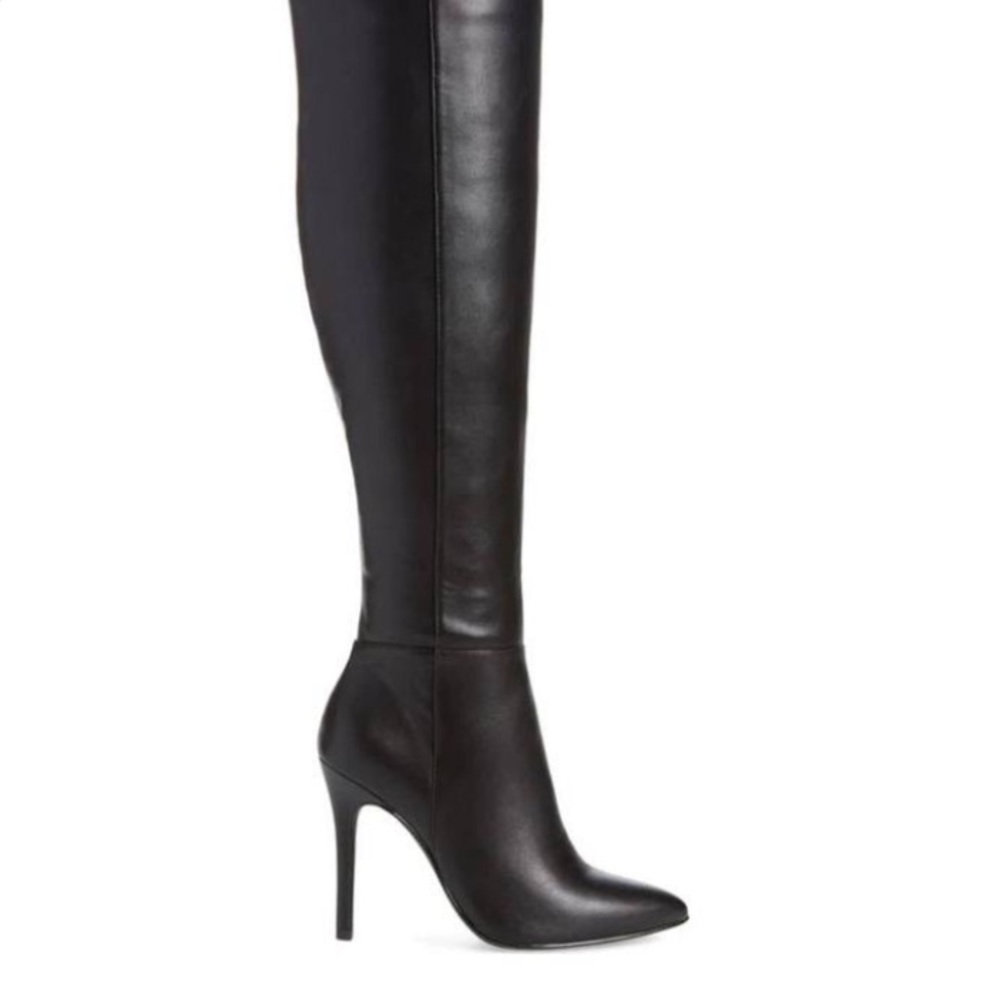 Thigh high leather boots by Charles David
